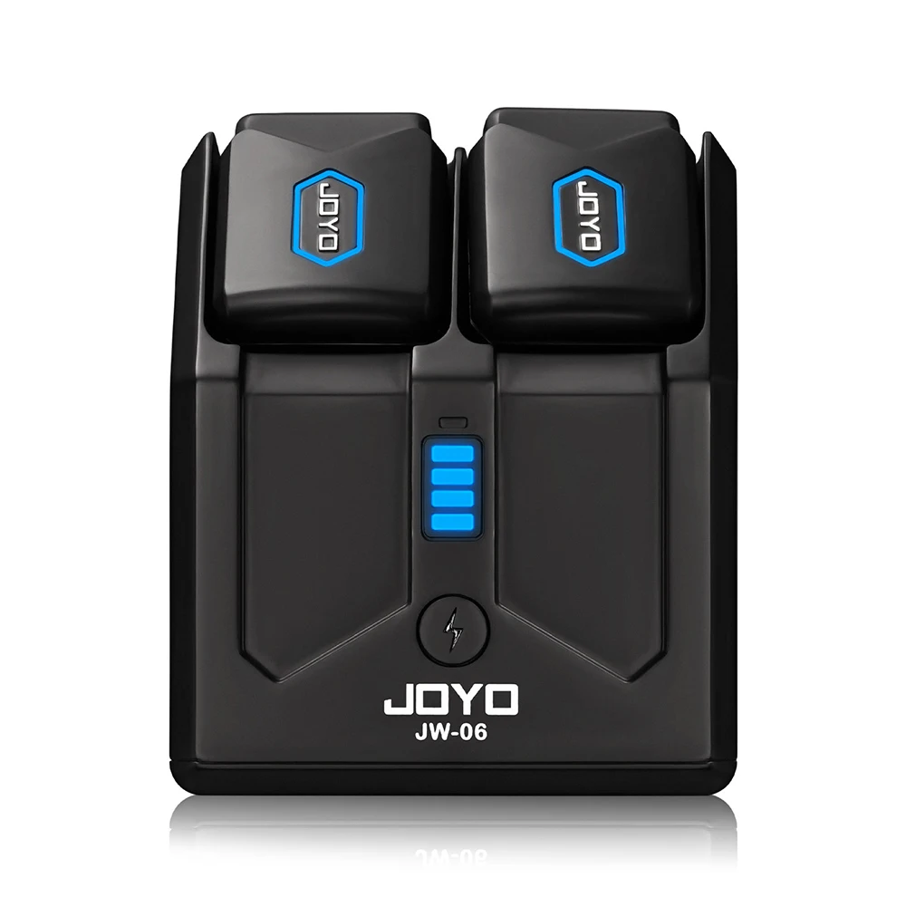 JOYO JW-06 5.8GHz Wireless Guitar System Rechargeable Wireless Transmitter Receiver Set 4 Signal Channel 48K/24bit Resolution