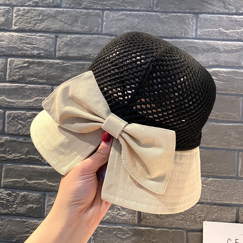 Clearance_New Kapelusz z filtrem przeciwsłonecznym na wiosnę i lato Moda dziecięca Kapelusz typu Bucket Składana kokardka Kapelusz przeciwsłoneczny Kapelusz z filtrem przeciwsłonecznym_Continuous upda