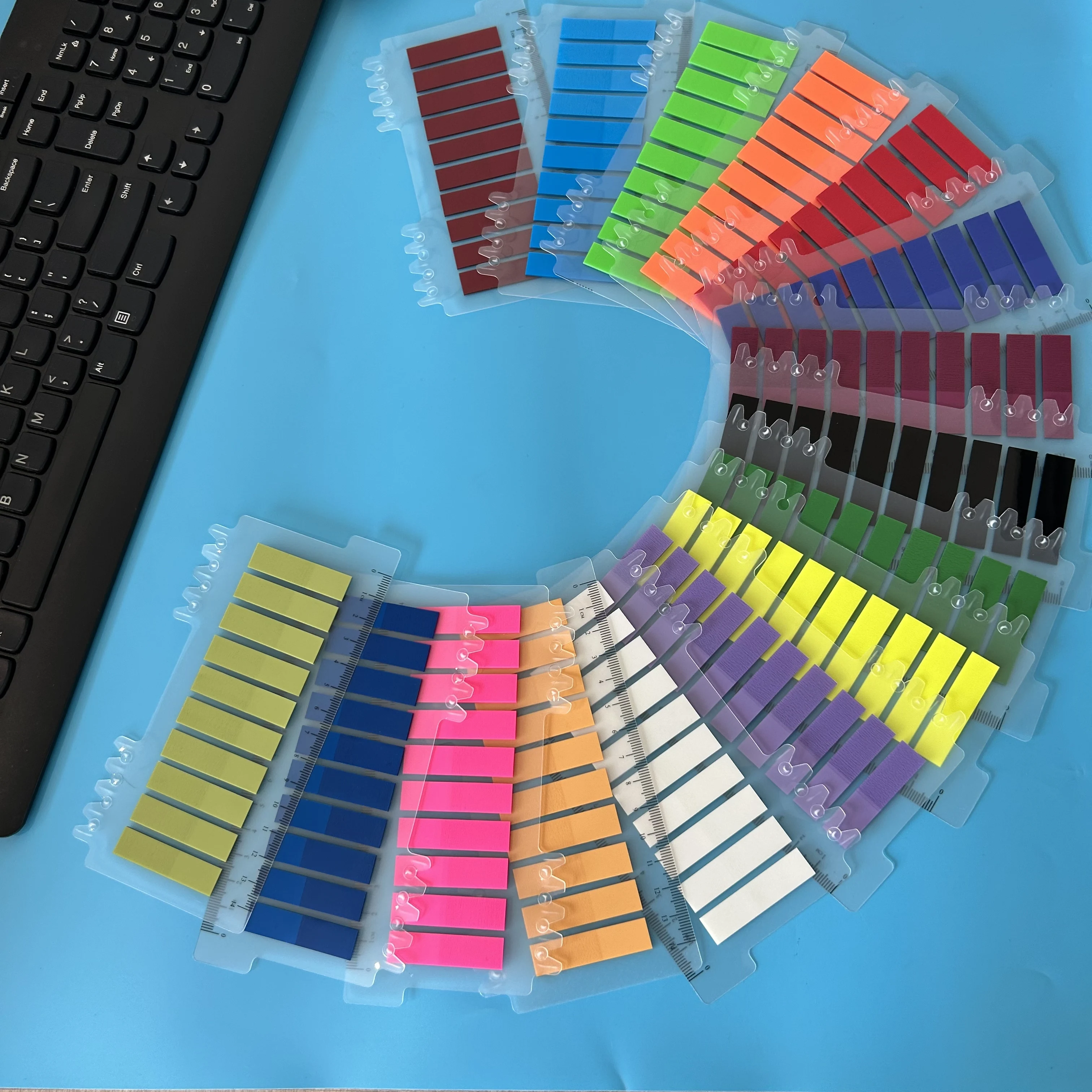 200-3200PCS Clear Sticky Notes Self-Adhesive Colorful Memo Pads for Office School Book Annotation Index Tabs Stationery