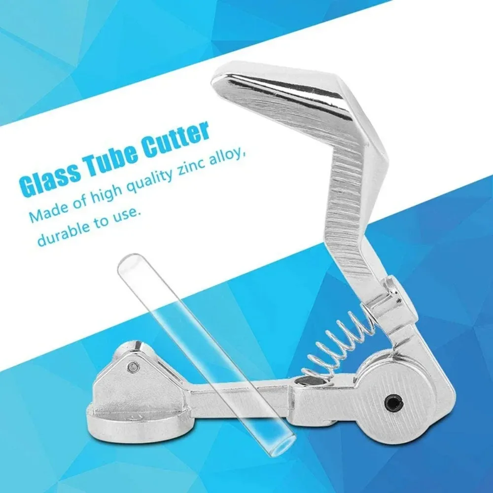 Precision Mini Glass Tubing Cutter - Easy-To-Use, Durable Tool For Cutting Beer & Wine Bottles, Scientific Pipes - Silvery