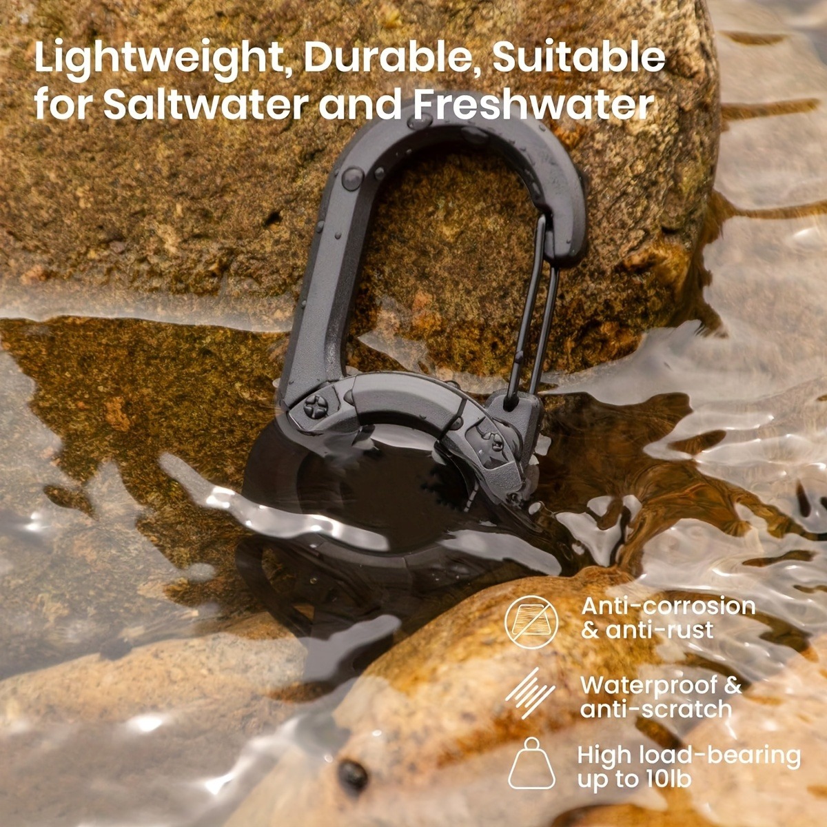 Llaveros retráctiles negros con Cable de acero ABS duradero de liberación rápida para acampar al aire libre senderismo pesca multiherramienta 1/3/5 Uds