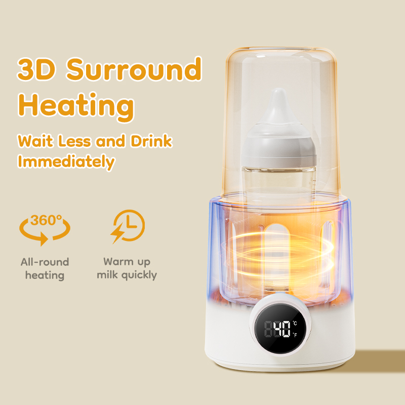 Aquecedor de mamadeiras multifuncional, acessórios rápidos para bebês, aquecedor de alimentos, aquecedor de leite, esterilizador com controle preciso de temperatura