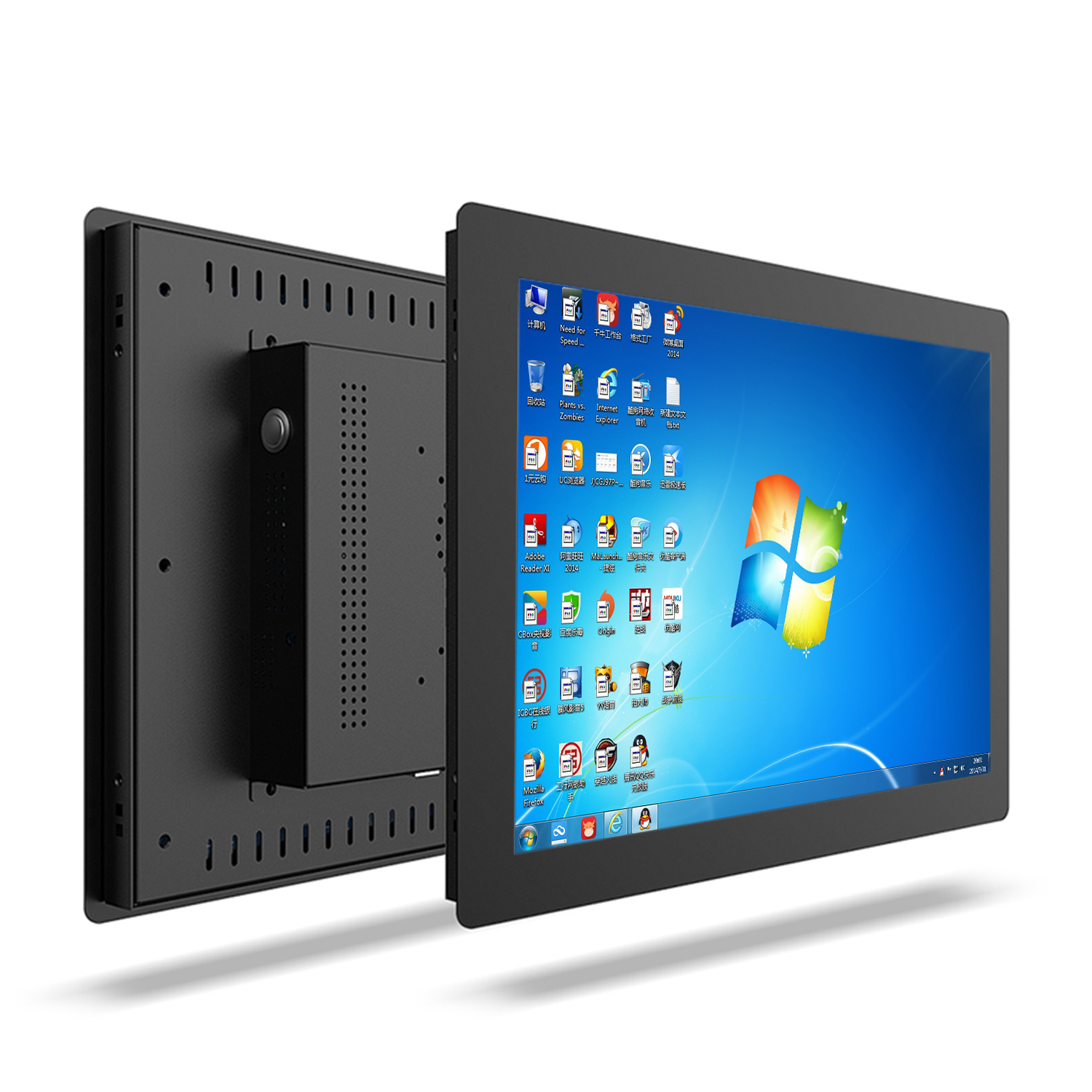 17 19 21,5 inch industriële alles-in-één pc-paneel tablet-pc met resistief touchscreen computer ingebouwde wifi com voor win10 pro
