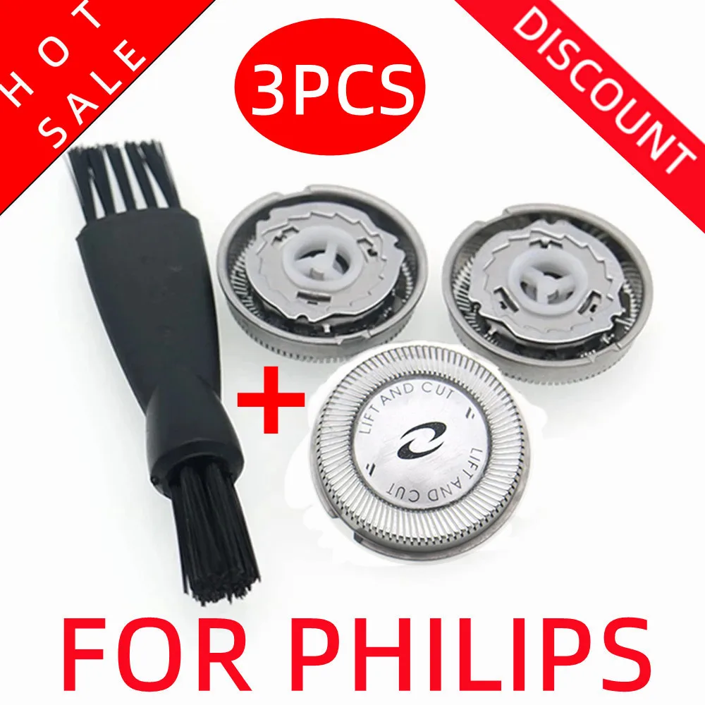 3 Đầu Thay Thế Dao Cạo Lưỡi Dao Máy Cạo Râu Philips HQ3 HQ4 HQ54 Hq56 Hq46 HQ442 HQ300 HQ916 HQ6900 HQ6970 HQ6990 lưỡi Dao Cạo