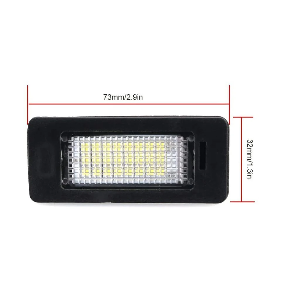 Luz de matrícula de coche sin errores, lámpara LED de matrícula para BMW E90 E91 E92 E93 E82 E88 E39 E60 F10X5 E70 X6 E71
