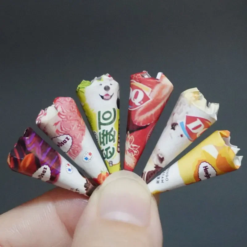 Mini helado en miniatura, lata de cerveza, alimentos, aperitivos, bebidas, modelo para muñecas Blyth Ob11, accesorios para niños, juego de simulación, juguetes de supermercado
