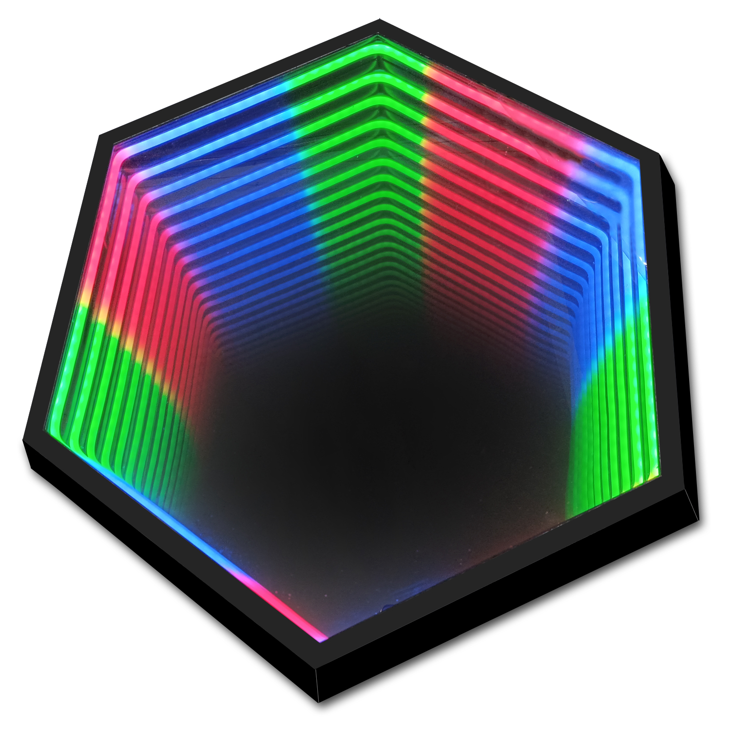 Niestandardowe logo 3d znak LED Okrągłe lustro Nieskończone lustro akrylowe neonowe światło tysiącwarstwowe lustro dekoracja sypialni