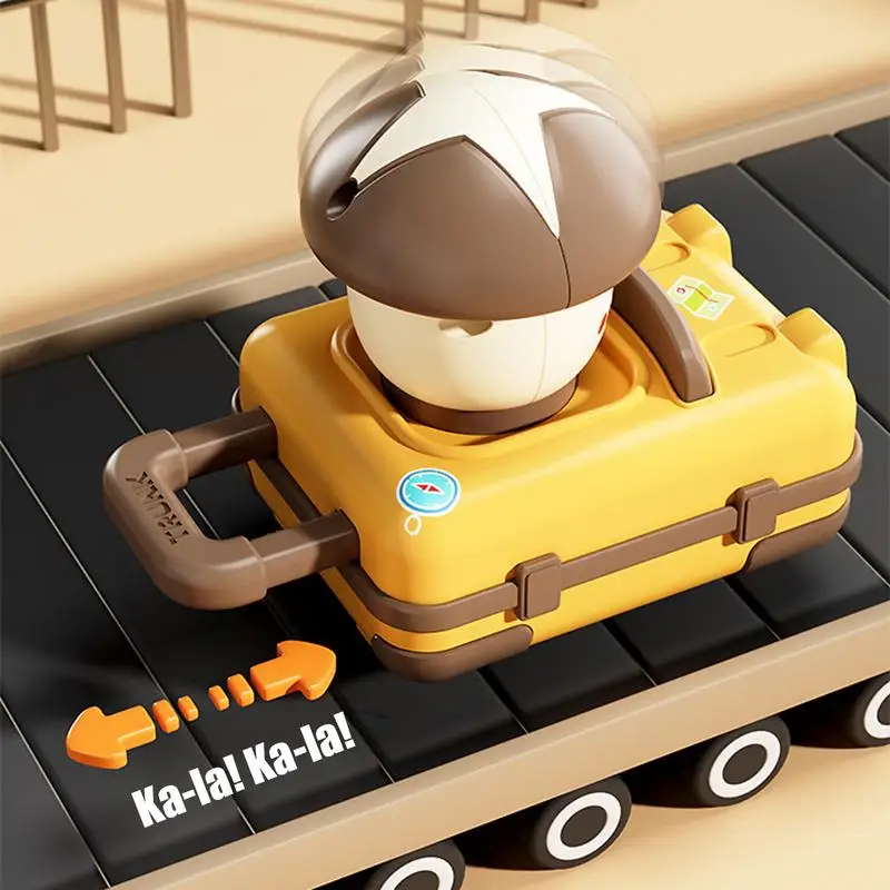 子供用プッシュアンドゴー摩擦動力車かわいい漫画の形のスタント安全トラックのおもちゃ誕生日新年クリスマスイースターギフト