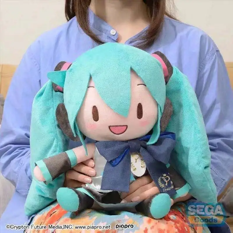 32 センチメートルかわいい初音ミクぬいぐるみアニメ新しい弓ミク Preciality ぬいぐるみ枕ソファ装飾品ルーム装飾誕生日プレゼント