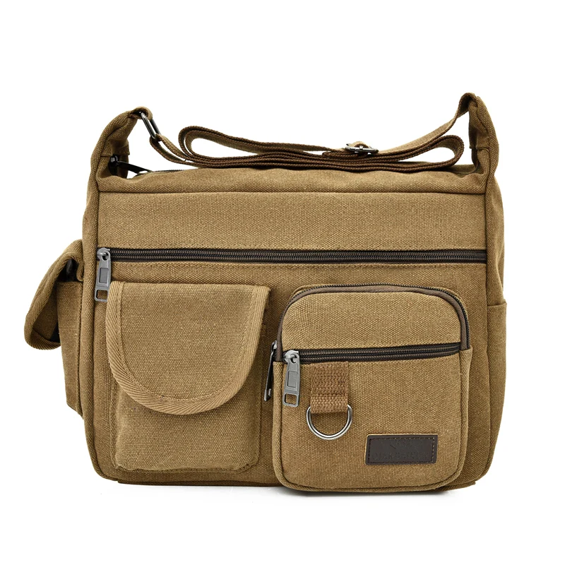 Męskie płócienne torby na ramię, codzienne torby podróżne, męskie torby crossbody, luksusowe torby listonoszki, modne, wysokiej jakości torebki.