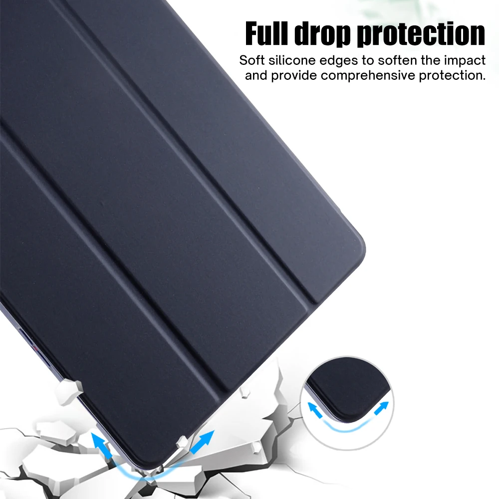Für Samsung Galaxy Tab Hülle Silikon Tablet Cover für S7/S8/S9 11 Zoll S7/S8/S9 Plus 12,4 Zoll S6Lite Magnetische Hülle mit Stiftschlitz