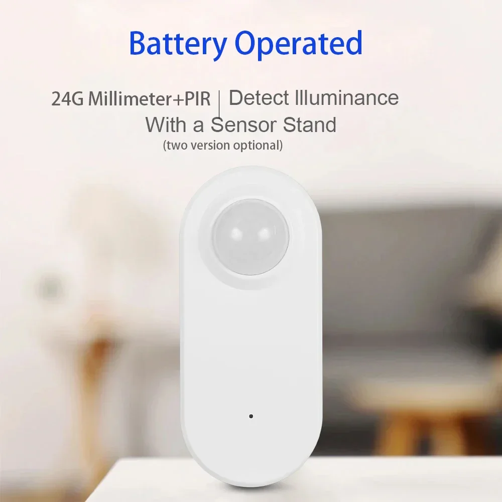 Zigbee présence humaine + capteur de détection de mouvement PIR détecteur de luminance fonctionnant sur batterie prise en charge Zigbee2mqtt Assistant domestique