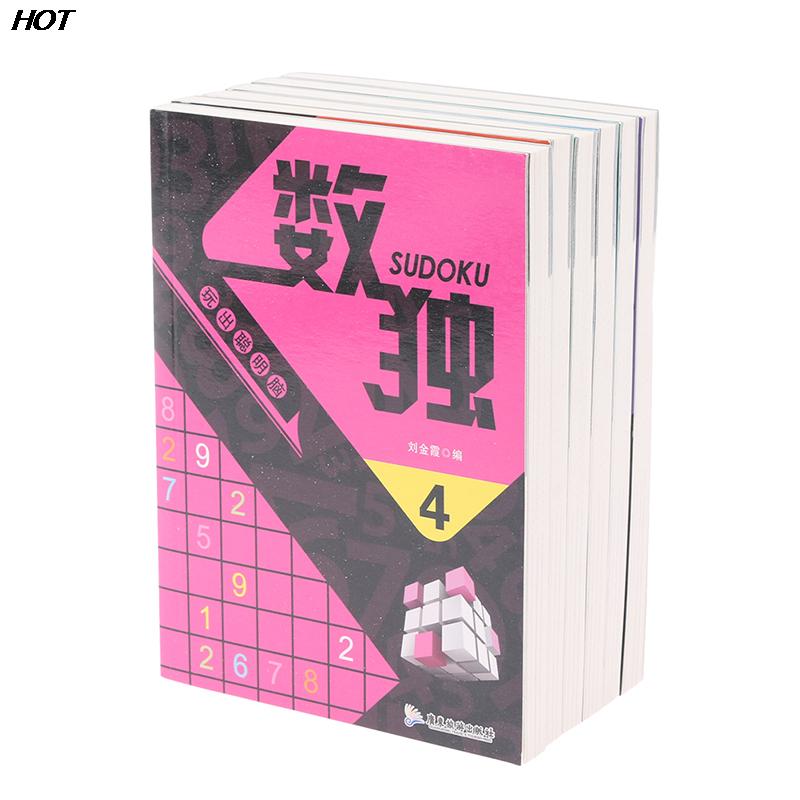 หนังสือเกมซูโดกุ6เล่ม/ชุดของเล่นฝึกสมองอัจฉริยะสำหรับเด็ก