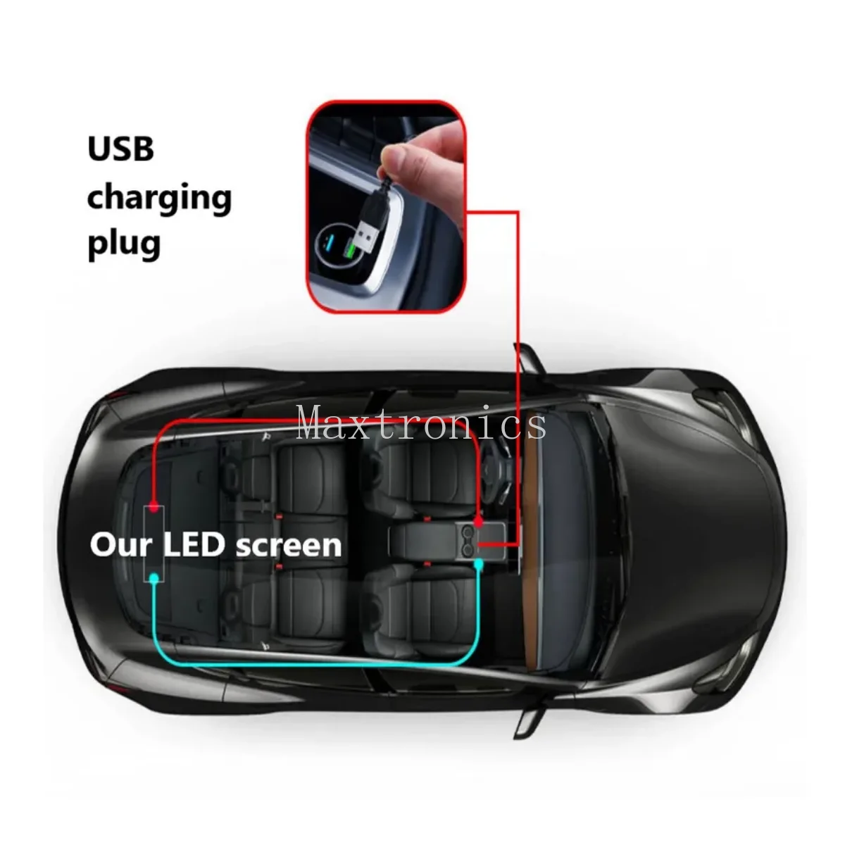 Wholesale Car Moving Eyes LED Display Light 5V USB RGB Sign Flexible Pixel Panel Trucks Car Window Devil Eyes Animation Screen