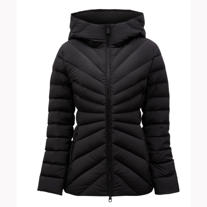 Herbst-und Winter puffer mantel Langarm-Daunen jacke mit Kapuze und Reiß verschluss mit hoher Qualität und niedrigem Preis