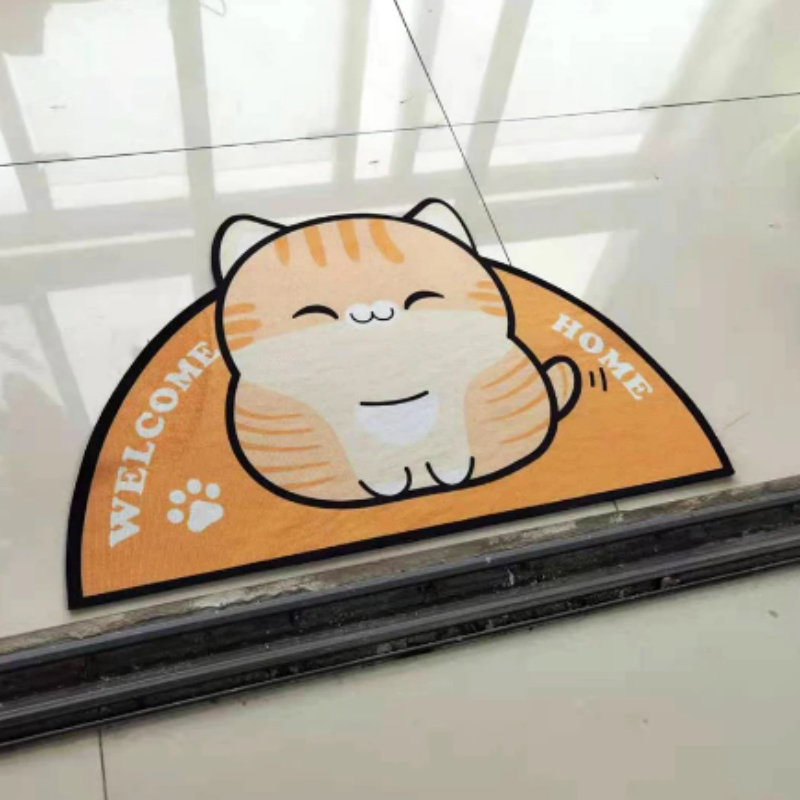 Vikama halbkreis förmige weiche und bequeme Kristall Samt Teppich Wohnzimmer Schlafzimmer Eingangstür Teppiche Nacht matte Wohnkultur