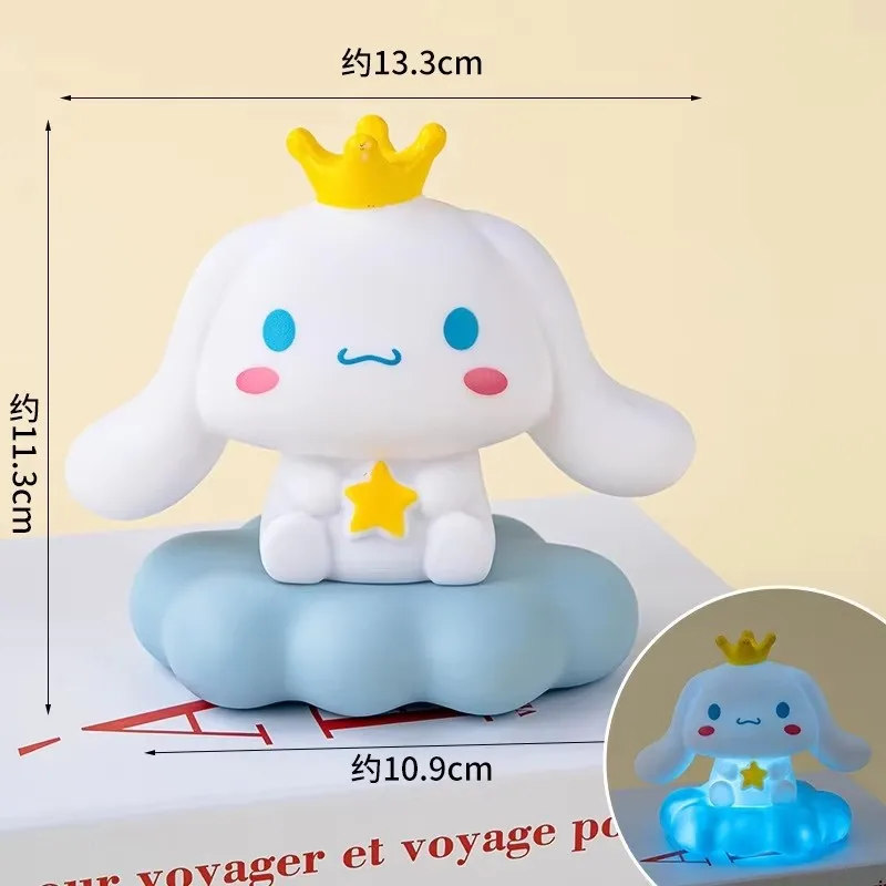 Lampka nocna Sanrio; wzór chmur z emalią; piesek cooloru; piesek osage; mała lampka stołowa; dekoracja oświetleniowa; impreza
