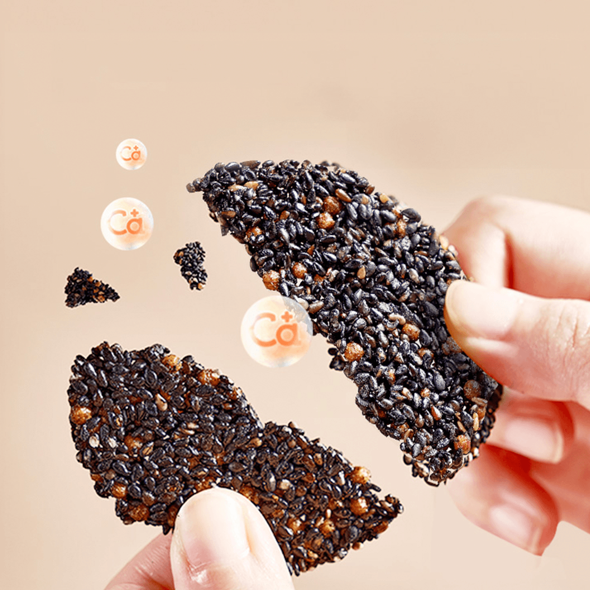 [3Packs] WUGU MOFANG Black Sesame Crackers - High Calcium Snack, 6.17oz*3Packs