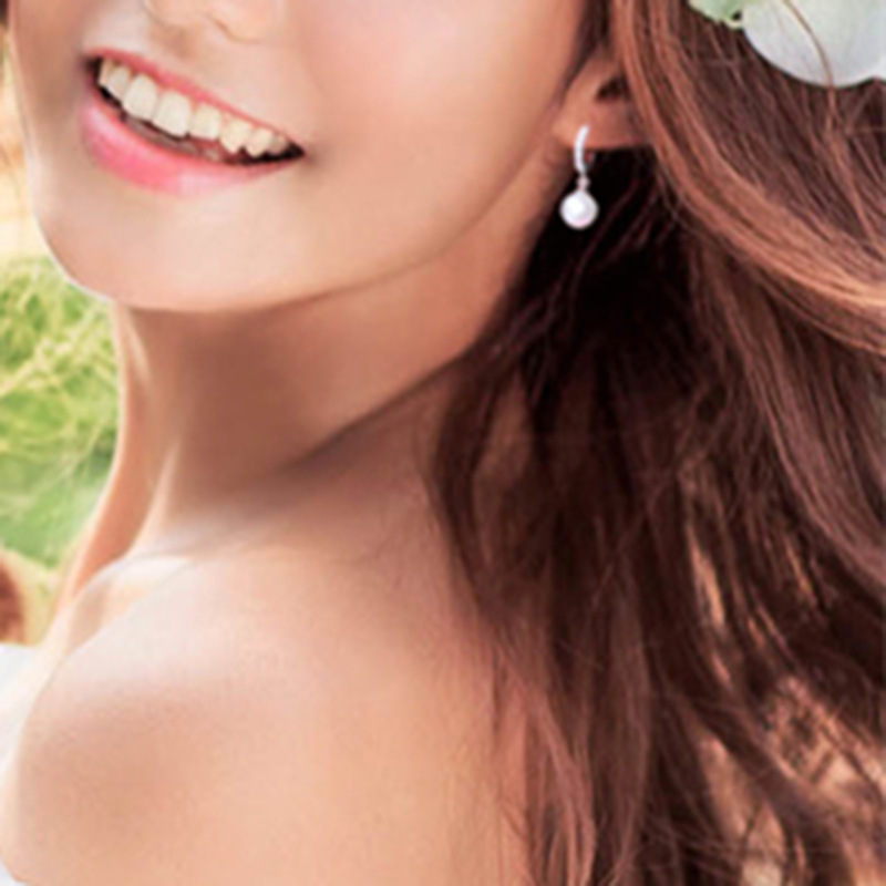 Серьги из серебра 925 пробы с пресноводным жемчугом