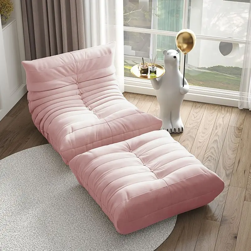 Luxury living room sofa soft suede oversized chair lazy sofa modern living room net red caterpillar technology cloth sofa