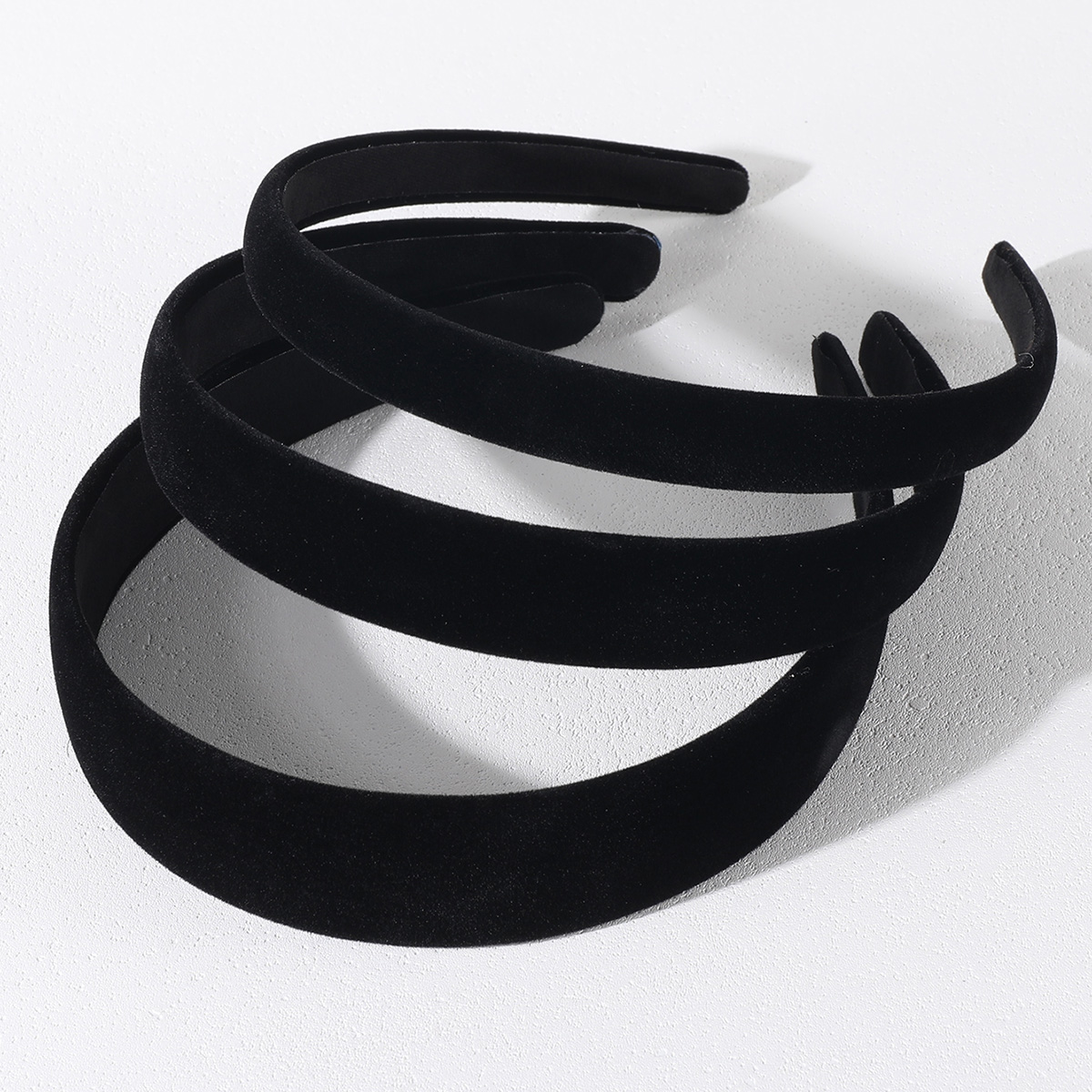 1/3 pçs simples preto headbands para mulheres coreano menina faixas de cabelo elegante cocar diy hairband 1.5/2/3cm acessórios para o cabelo feminino