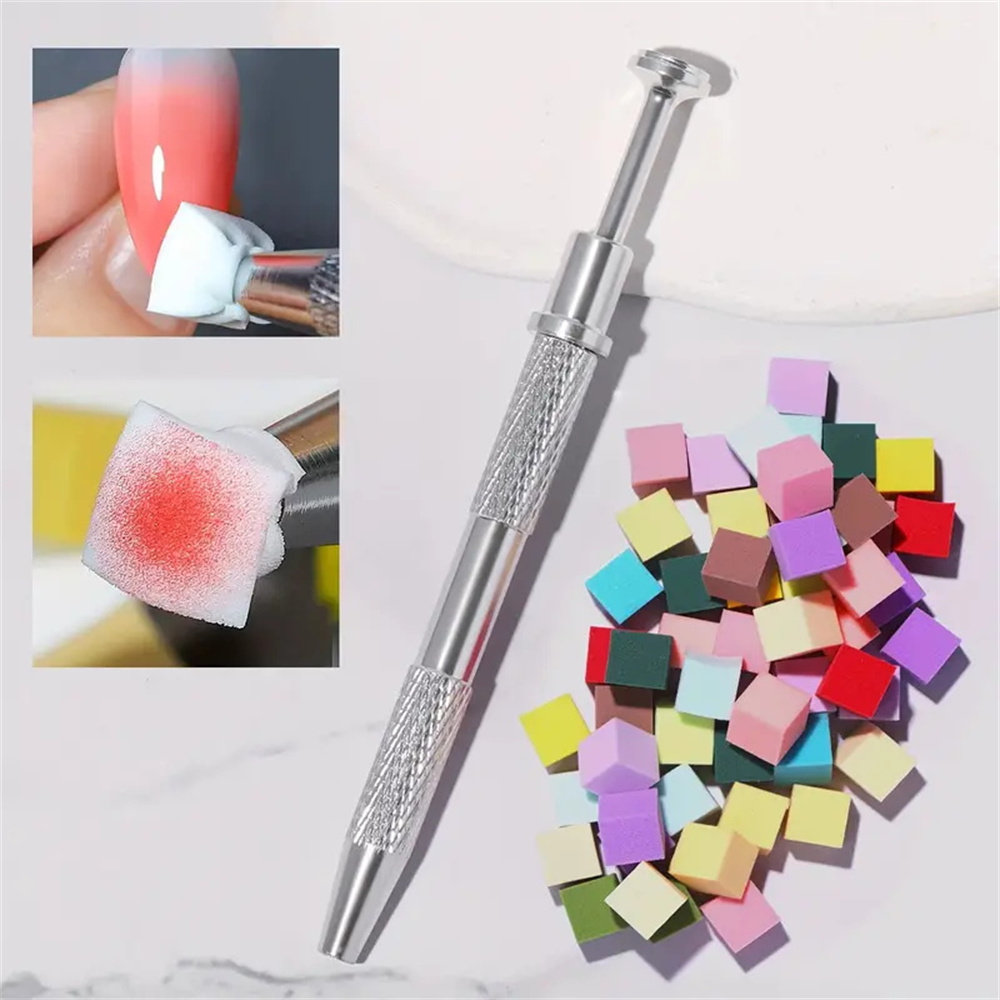 Nail Art Sponge Set Manicure DIY Creative Nail Sponge Gripper Tool  Sponge Gradient Nail Art Tools Manicure Accessories