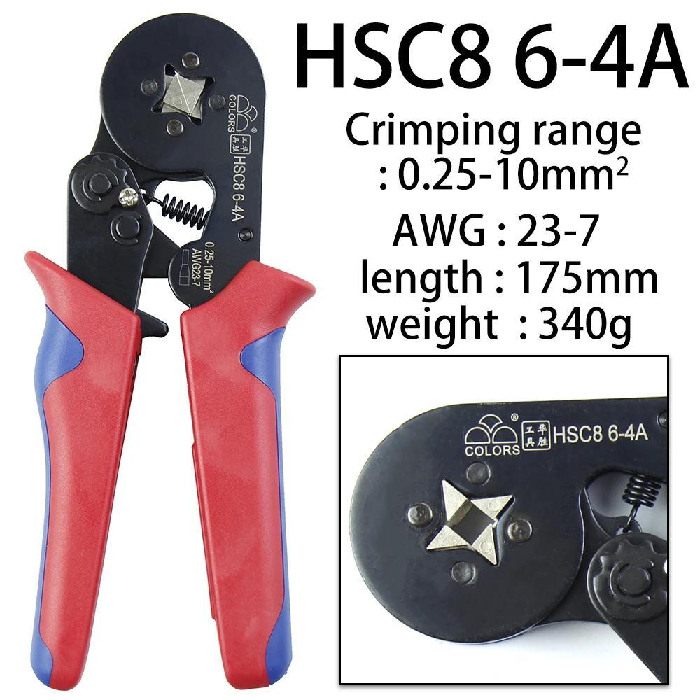 800 Stück Aderendhülsen-Crimpzange HSC8 6-4/6-6 Elektrische Crimpzange für die Reparatur von Wire End Crimp-Rohrklemmen für elektrische Schaltkreisen