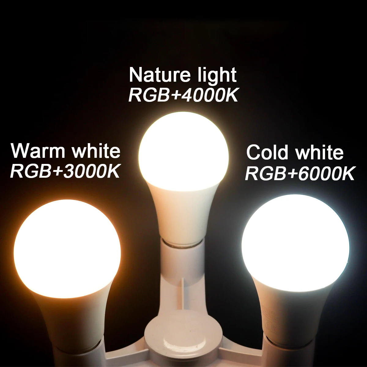 1-10PCS Smart RGBW Lampadina LED Faretto E27 E14 B22 GU10 con telecomando a infrarossi adatto per illuminazione domestica colorata