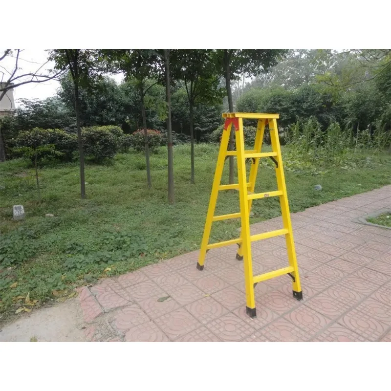 FRP Insulated Herringbone Glass Fiber Telescopic Ladder Customizable Cutting Processing Service