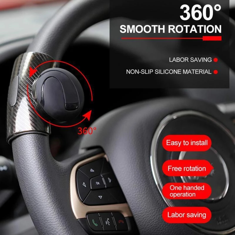 新しい 360 ステアリングホイールノブボール自動スピナーノブ車のステアリングブースターシリコーンパワーステアリングハンドルボールブースター強化剤