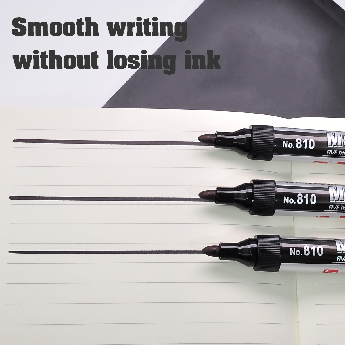 2/5 個永久油性マーカー黒インク 2.0 ミリメートル防水速乾性金属、プラスチック、タイル、ガラス、学校およびオフィスの供給