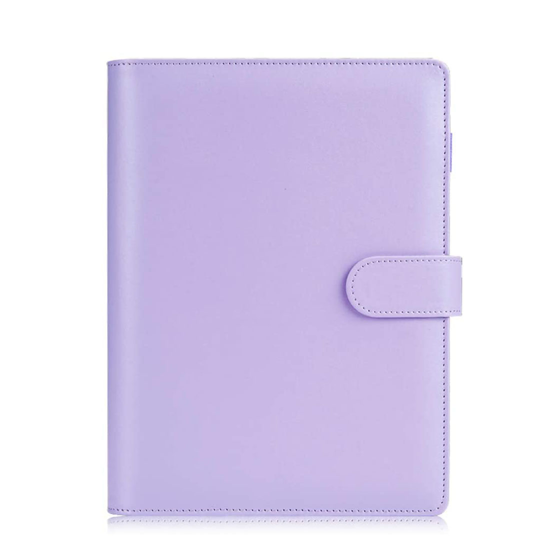 A5 PU Leather Binder Budget 6 Ring Notebook with Stylish Design ,Personal Organizer Binder Cover with Magnetic Buckle Closure