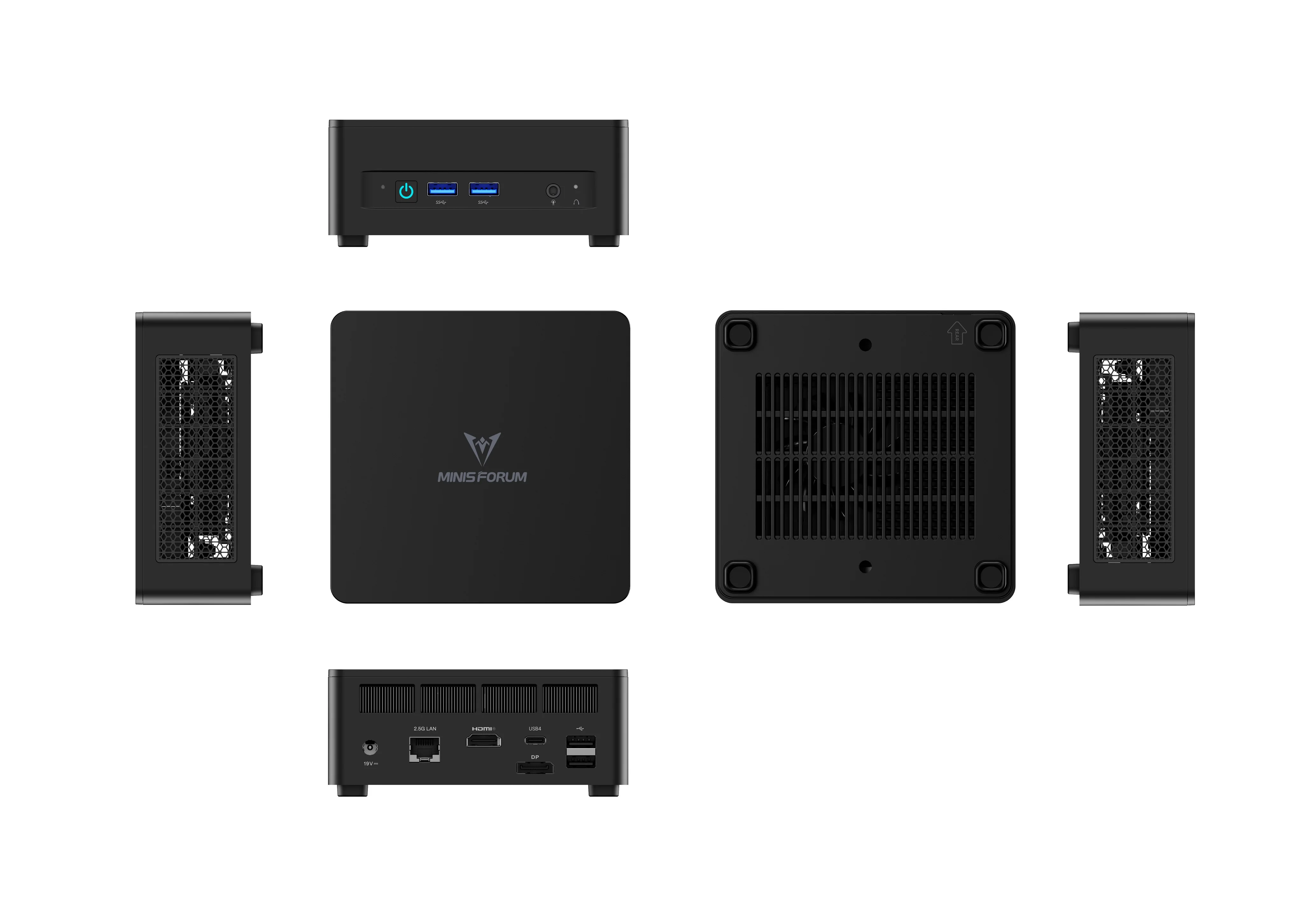 MINISFORUM Mini PC UM760 Slim AMD Ryzen 5 7640HS Mini computer Windows 11 DDR5 16GB 1TB SSD Bluetooth 5.3 WiFi 6E PC da gioco