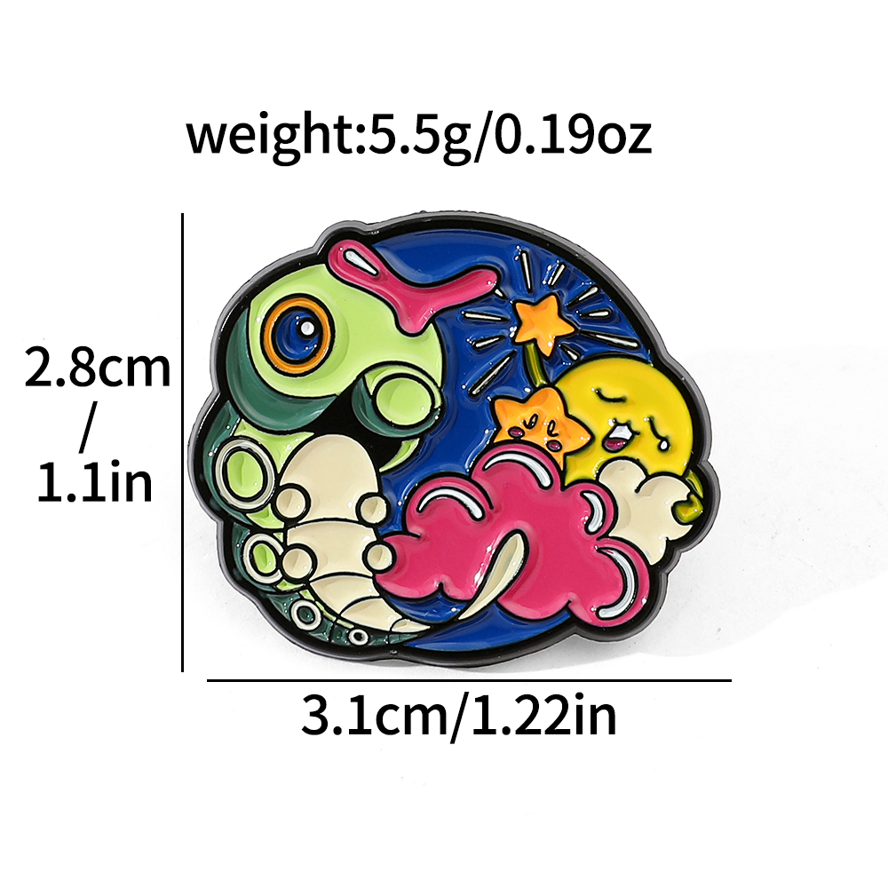 5 Pcs Creative Cartoon Pokémon Metal Brooch Cute Charmander enamel lapel Backpack Clothing Pin Jewelry Accessories Gift