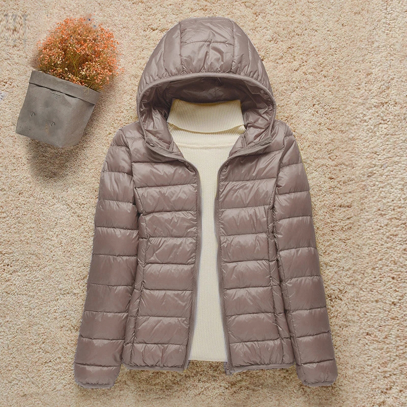 Unten Jacke Frauen Mantel Herbst Winter 2022 Frühling Jacken für Warme Stepp Parka Damen und Licht 2021 Weibliche Ultraleicht Mit Kapuze