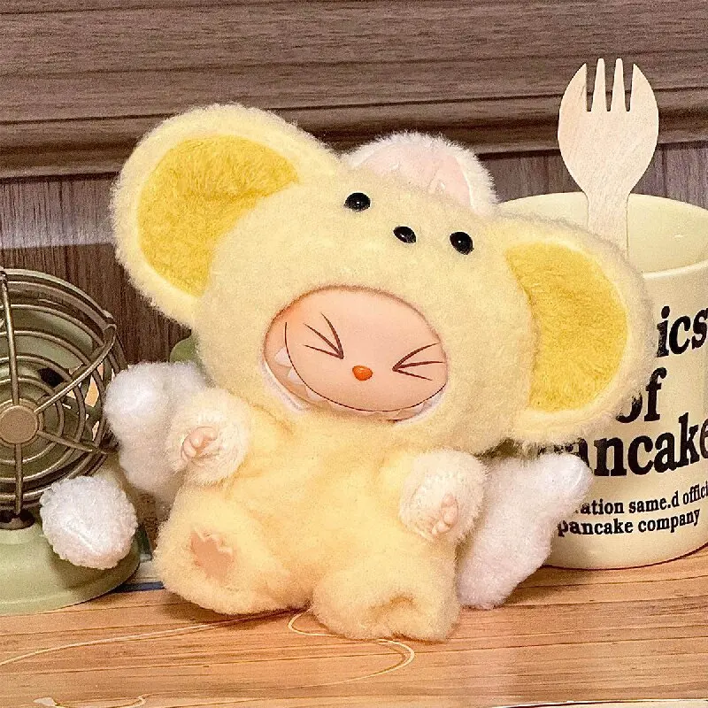 Für 15/17 cm Labubu Kleidung Cardcaptorsakura Spinell Sonne Anhänger Puppe Ändern Outfit Zubehör für V1 V2 Vinyl Labubu anzug Geschenke