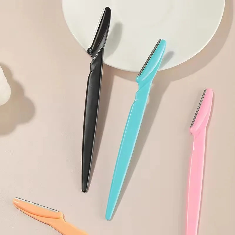 1Pcs Eyebrow Trimmer Makeup Tools Safe Eye Brow Razor Face Body Hair Removal Shaver Blades Woman Eyebrows Shaping Knife