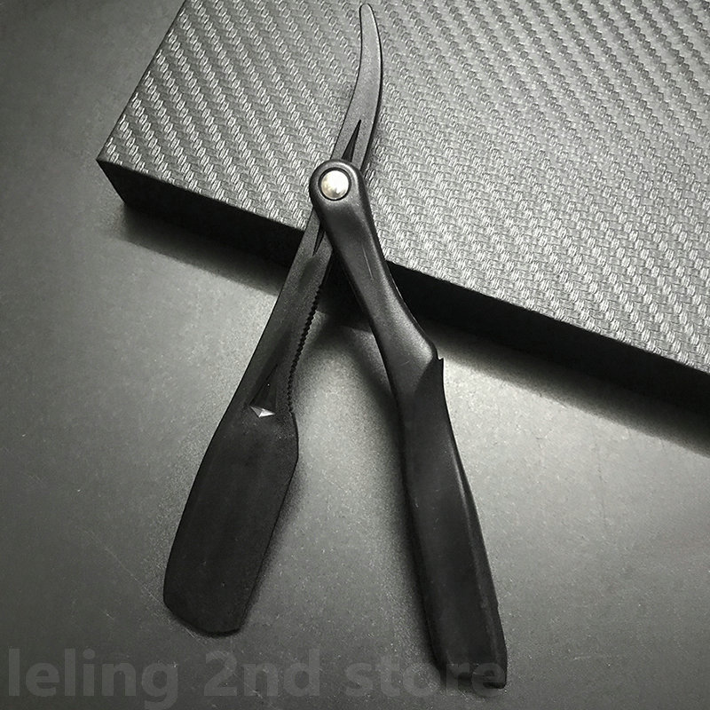 Ручная бритва с прямым краем, пластиковая парикмахерская бритва, складная бритва для бритья, резак для бороды, прямая бритва, оптовая продажа для мужчин