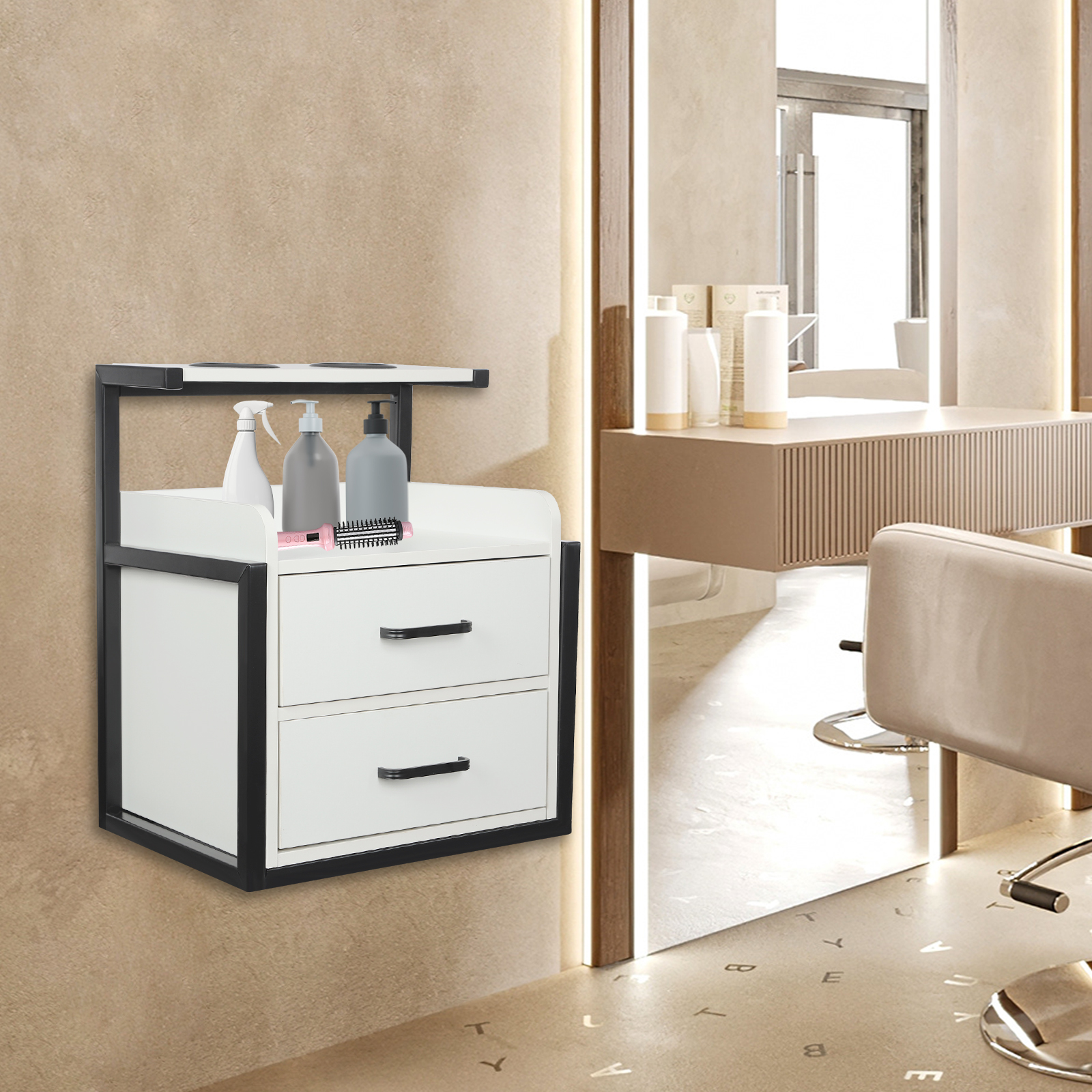 Chariots de Salon multifonctionnels, armoire murale pour Salon de coiffure, outil de teinture spécial pour permanente, meubles de rangement