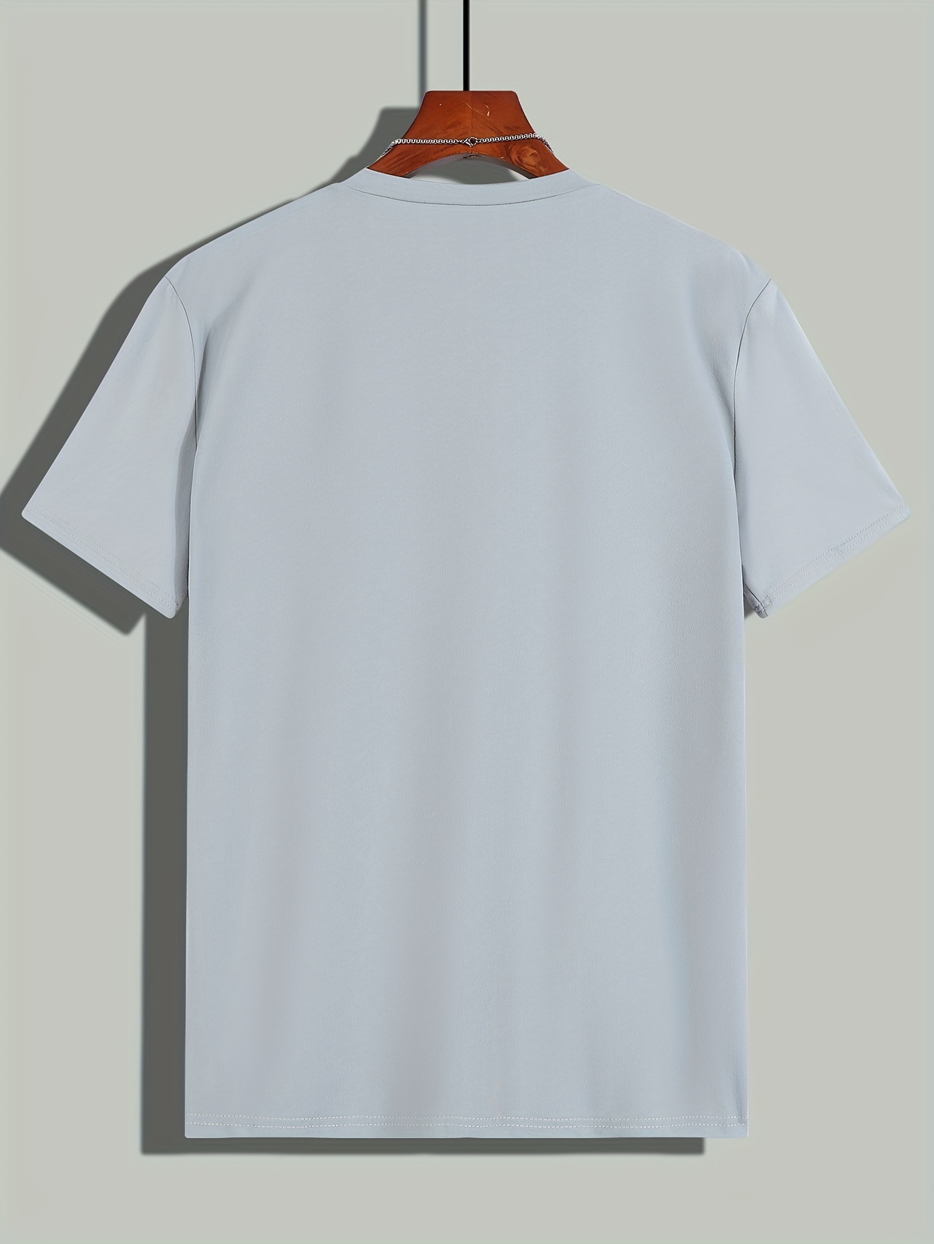T-shirt manches courtes col rond homme, 100% coton, décontracté, taille ample, avec lettres imprimées, été