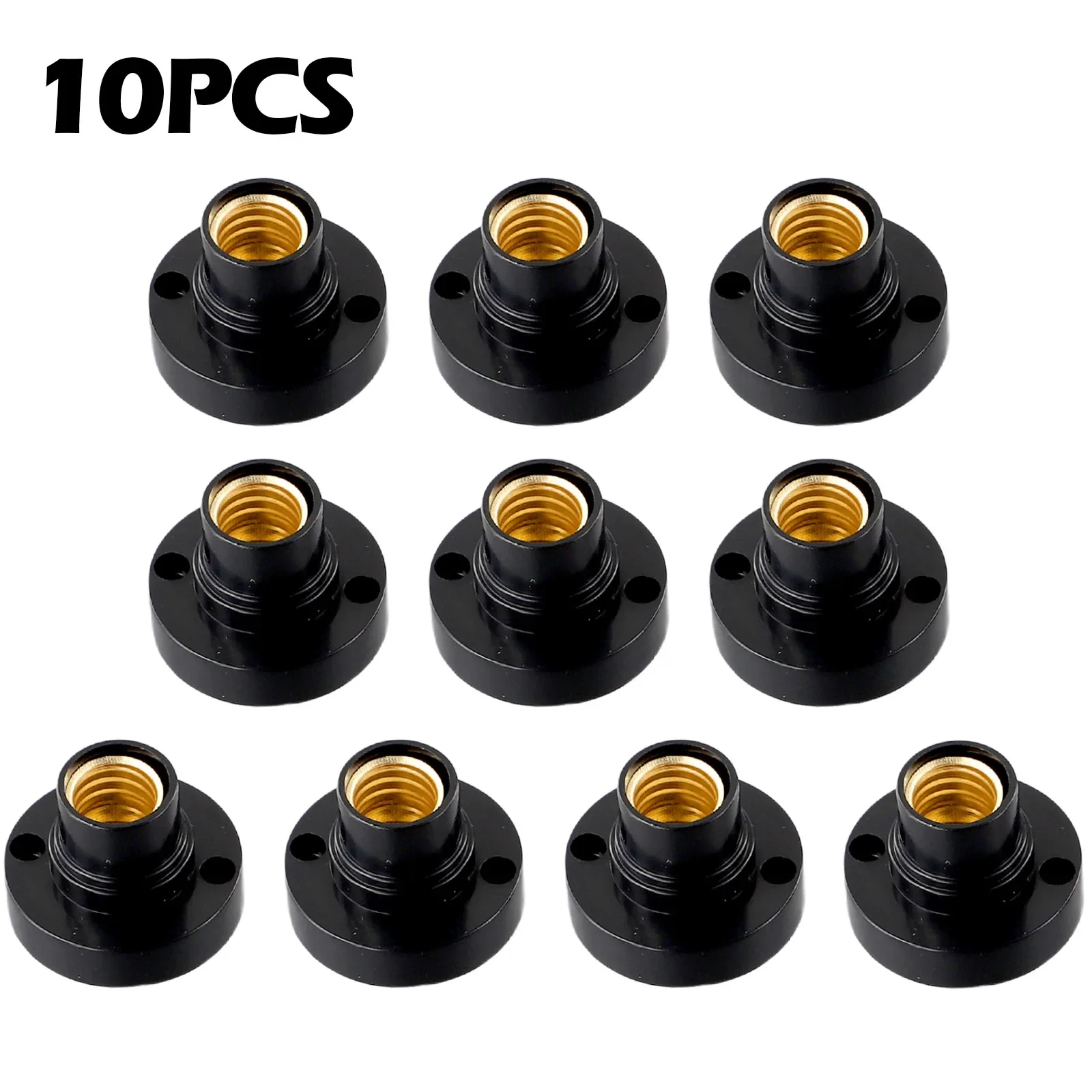 10Pcs E14 Light Bulb Holder Base Fitting Screw Cap LED Light socket bulb e14 Lamp Fixing Adapter Converter 100-230V Lamp Base