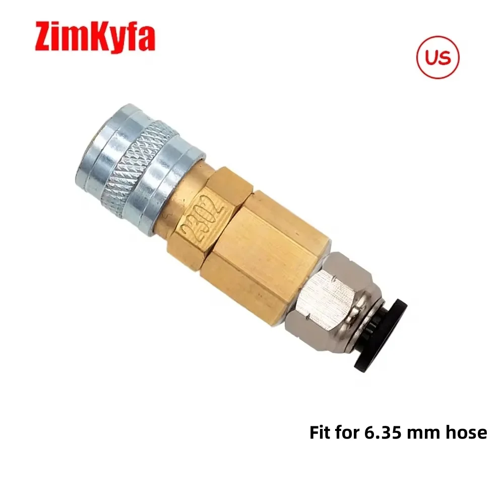 HPA (US Foster) 23-2 Male/2302 Female Quick Disconnect QD Push-In Fitting to 6.35MM or 4mm(5/32) OD Hose for Air Tool