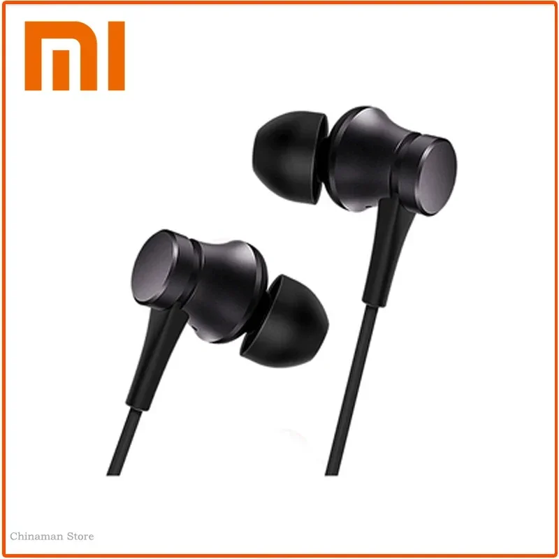 Original Xiaomi auriculares deportivos intrauditivos con micrófono para teléfono Xiaomi Samsung Huawei-Piston 3 auriculares bajos con cable 3,5 MM