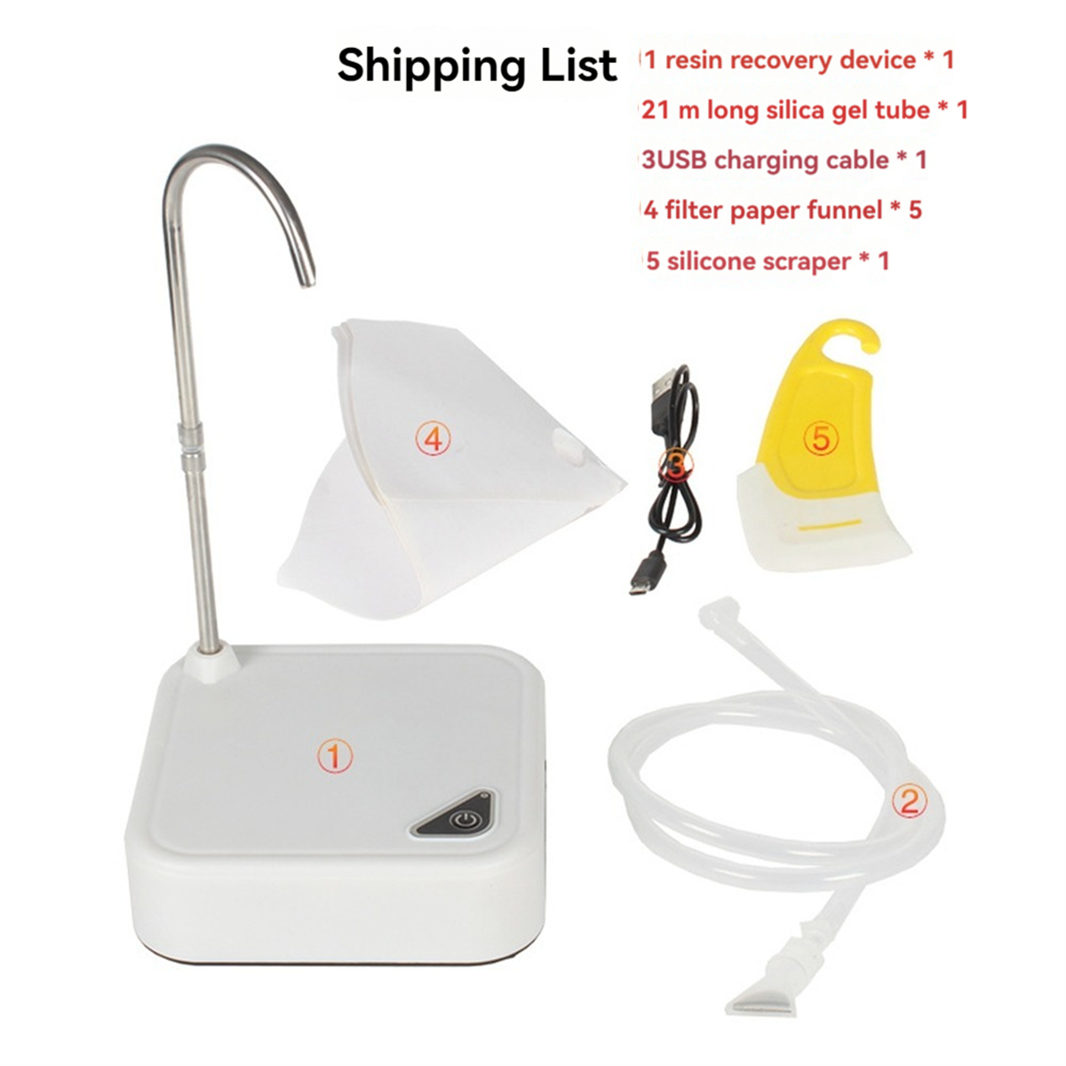 Licht härten des Harz Elektro-Reclaimer-Filter filter USB für 3D-Druckerharz-Recovery-Einheit