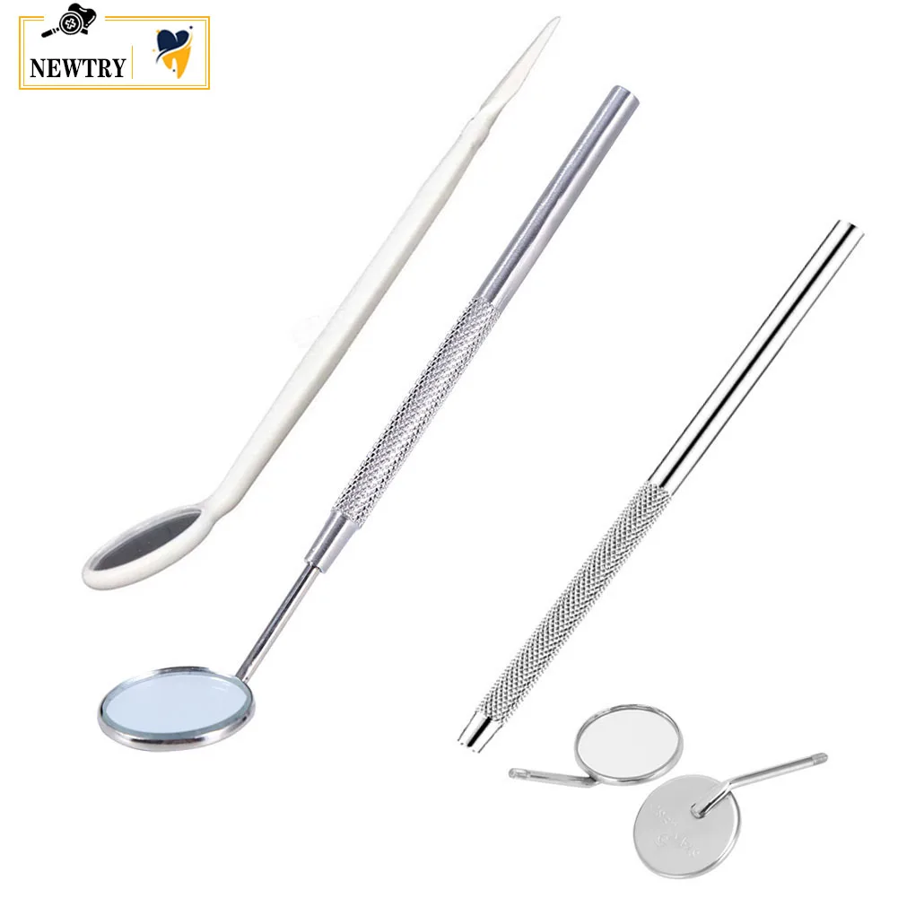 16CM Inox Nha Khoa Gương Chăm Sóc Răng Miệng Dụng Cụ Răng Vệ Sinh Kiểm Tra Tay Cầm Gương Nha Sĩ Miệng Kiểm Tra Công Cụ Tiếp Liệu