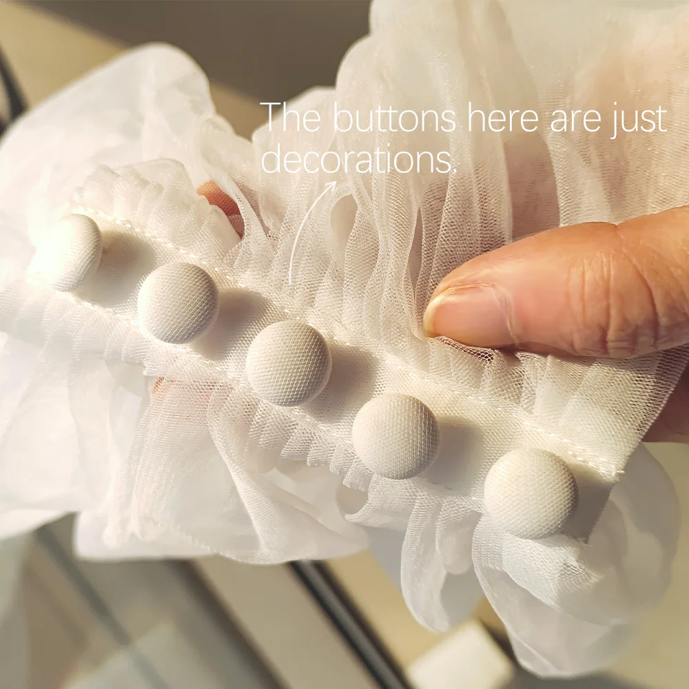 여성 Pleated Tulle Sheer Wrap 웨딩 신부 오프 숄더 스톨 우아한 공식 목도리 버튼 아이보리 Customizabl