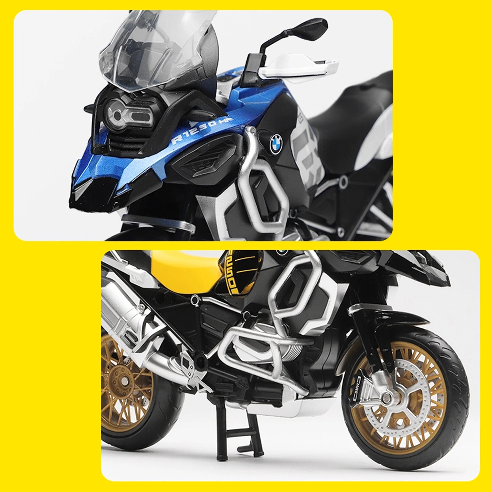 CCA R1250 GS. Modelo de motocicleta de coche fundido a presión de aleación 1:12, regalo de juguete, modelo de motocicleta estática fundida a presión