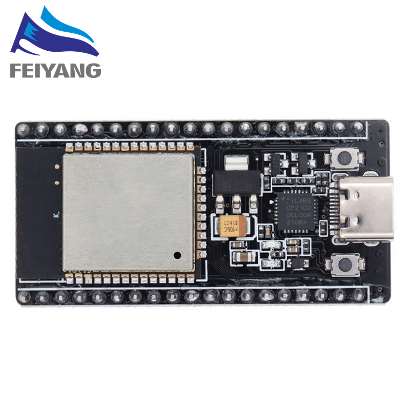 ESP32 TYPE-C USB CH340C CP2102 WiFi + บลูทูธ Ultra-Low Power Dual Core ESP32-DevKitC-32 ESP-WROOM-32 บอร์ดขยาย