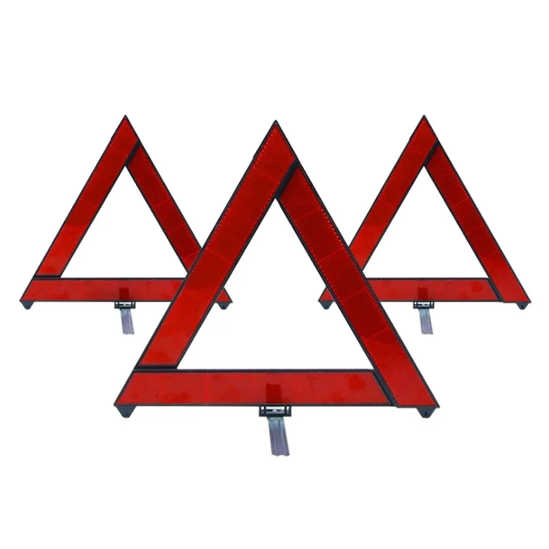 Auto Statief Gevouwen Stopbord Reflector Auto Noodstoring Waarschuwing Tool Driehoek Rode Reflecterende Veiligheid Gevaar Auto Accessoires