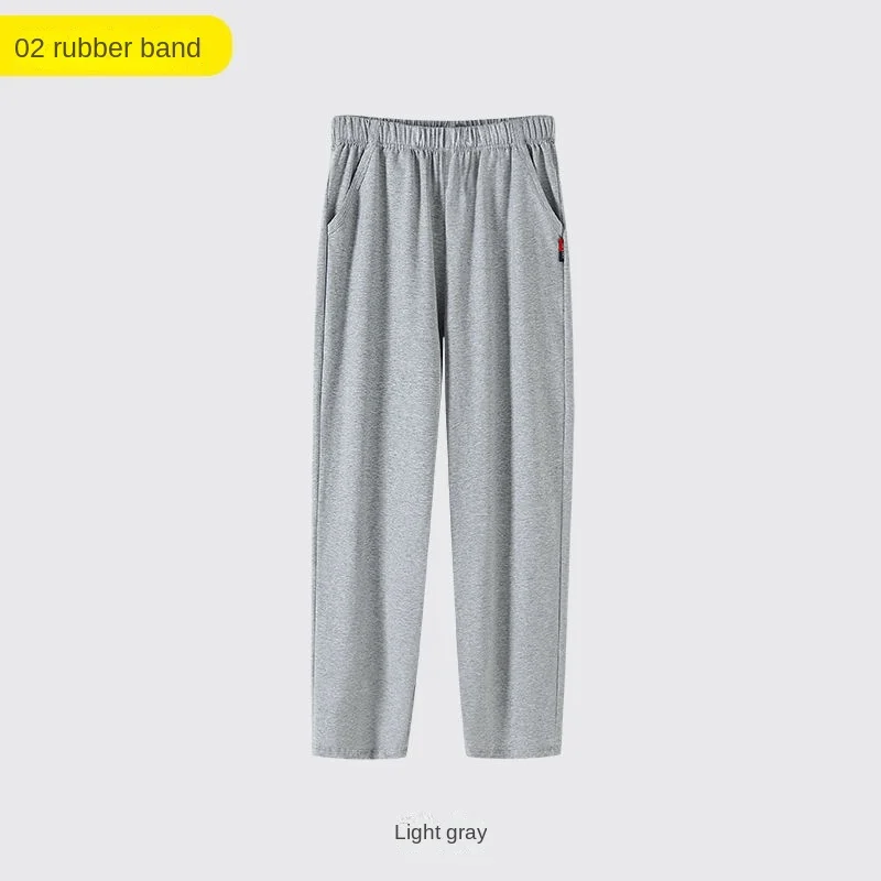 Heren pyjamabroek thuisbroek herfst en winter katoenen pyjamabroek groot formaat plus zak elastische taille slaapbroek